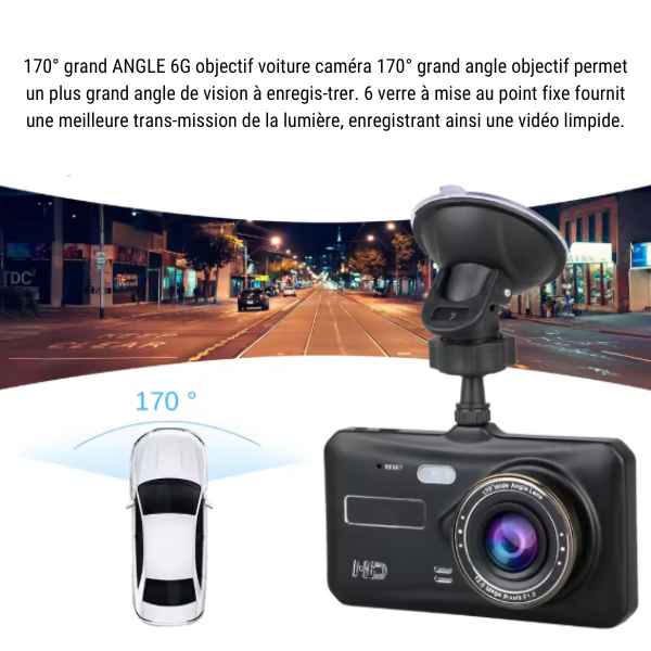 Dashcam Caméra Embarquée de Voiture avec Écran Tactile