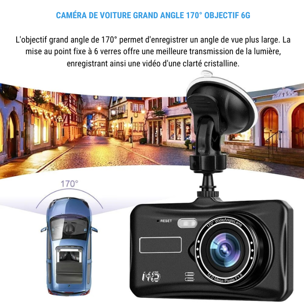 Dashcam Caméra Embarquée de Voiture avec Écran Tactile